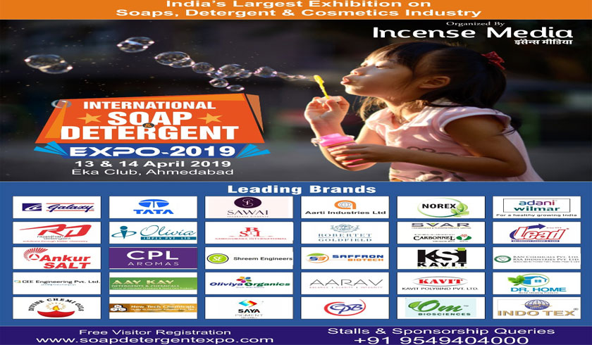 TATA CHEMICALS, ADANI, GALAXY & OTHER MNCs MAKE ENTRY TO SOAP & DETERGENT EXPO